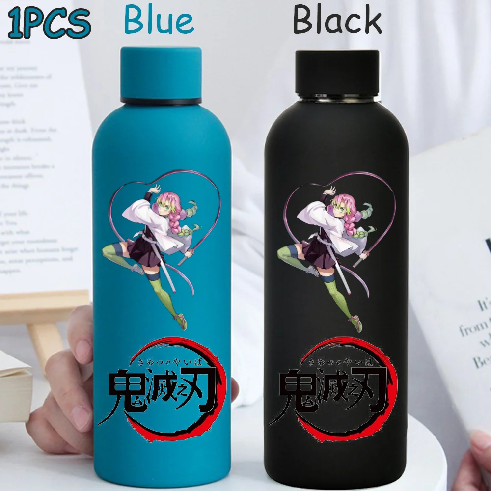 Kimetsu No Yaiba 500ML Insulated Water Cup Game Anime Character Paint Small Mouth Bottle Cartoon Large Capacity Drinking Cup view 3