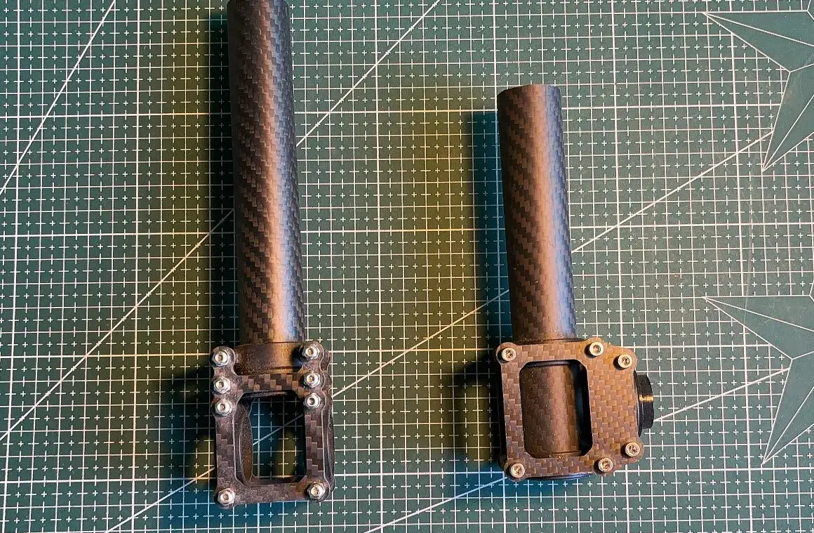 Carbon Fiber Handheld Gimbal mount Kit Stabilizer parts:Gimbal Handle with 25mm Tube Clamp, Center Mount & Adapter Accessories