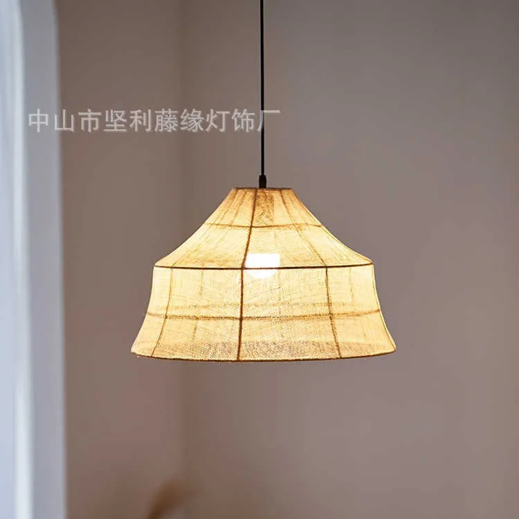 

Restaurant Chandelier Fabric Hotel Teahouse B & B Tea Room Zen Japanese Vintage Lighting Rattan