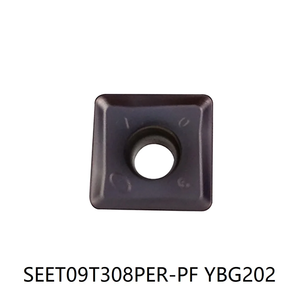 

zcc SEET09T308PER-PF YBG202 Сменная фреза Торцевые фрезерные пластины для обработки стали и нержавеющей стали SEET 09T308PER PF