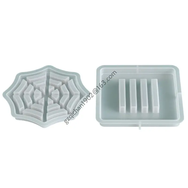 

X7AB Spiderweb Silicone Mold For Coaster Stand Heat Resistant Crafting
