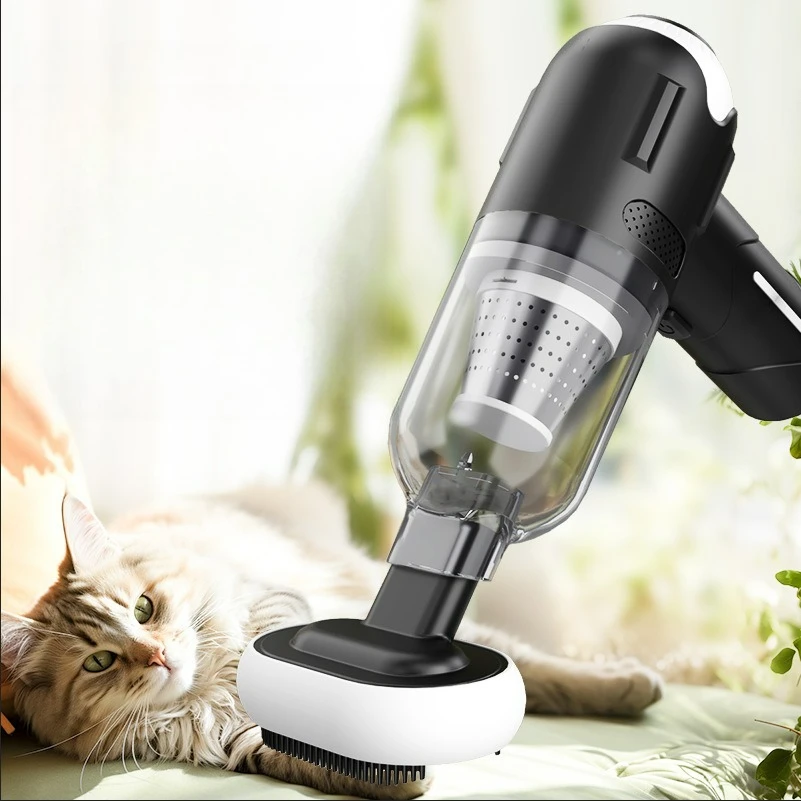 أداة تهذيب الشعر القابلة لإعادة الشحن من الدرجة الاحترافية 39000Pa مكنسة شعر الحيوانات الأليفة اللاسلكية للقطط والكلاب مع استخدام السيارة المنزلية المضادة للتشابك #1