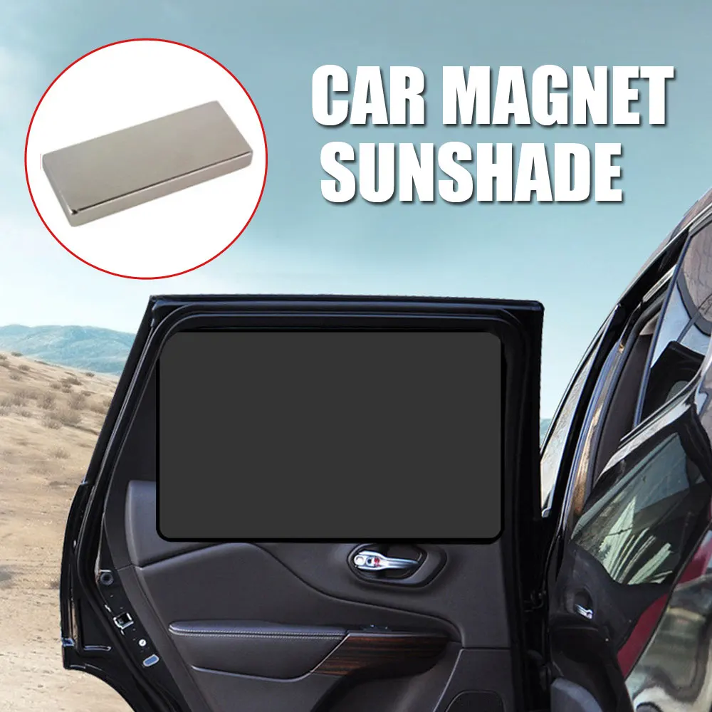 1PC Magnetic Car Sun Shade UV Protection Mount Car Window Sunshade Cover Front Back Side Window Full Film Car Interior Curtain