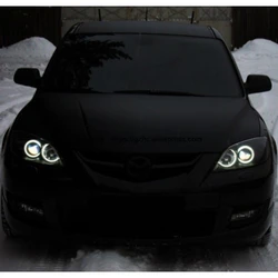For Mazda 3 mazda3 2002 2003 2004- 2006 2007 2008 Ultra Bright Day Light DRL CCFL Angel Eyes Demon Eyes Kit Warm White  Ring