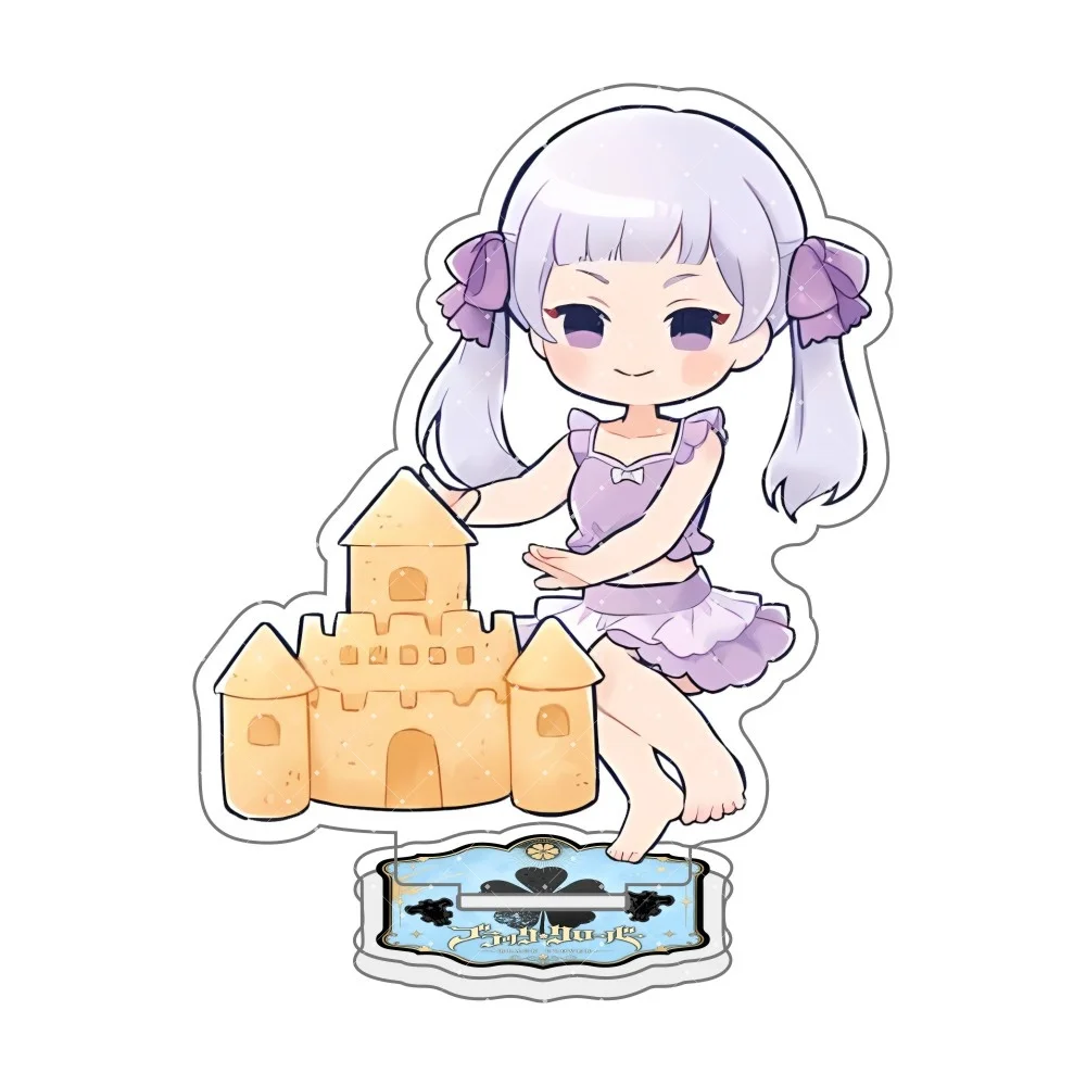 Black Clover 10CM Asta Yuno Grinberryall Noelle Silva Acrylic Stand keychain Desk atmosphere decoration for Fans gift Anime view 2