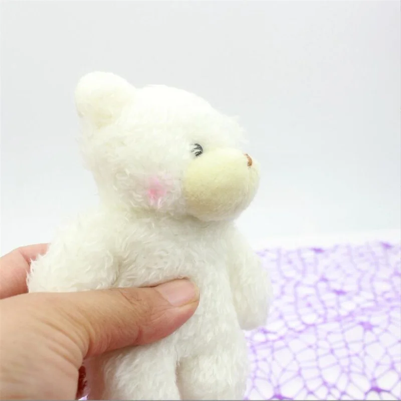 11cm Cute Blush Teddy Bear Plush Toys Cartoon Rabbit Bunny Animal Plush Stuffed Dolls Keychain Pendant Girl Small Gift Wholesale