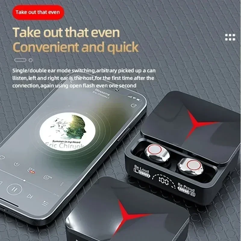 New Wireless Headphones TWS Bluetooth Earphones Touch Control Sport Earbuds Hifi Stereo Gaming Headset With Mic For Smartphone view 4