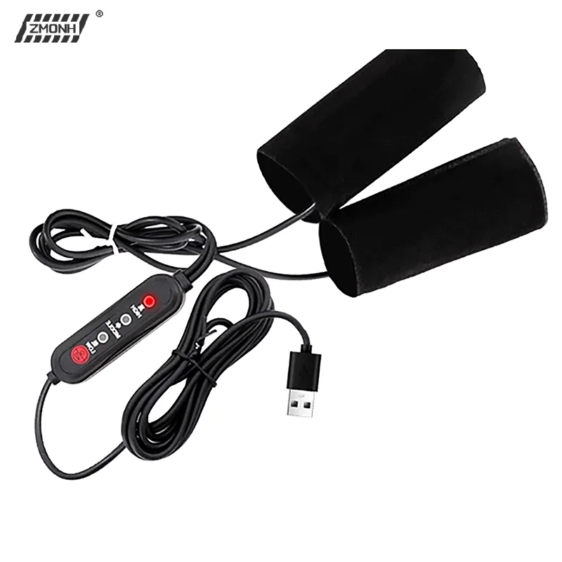 

[H]1Pair 5V 2A USB Electric Motorcycle Heated Handlebar Cover 3 Gear Warmer Heated Handgrips Handle Cover Motorcycle Accessories