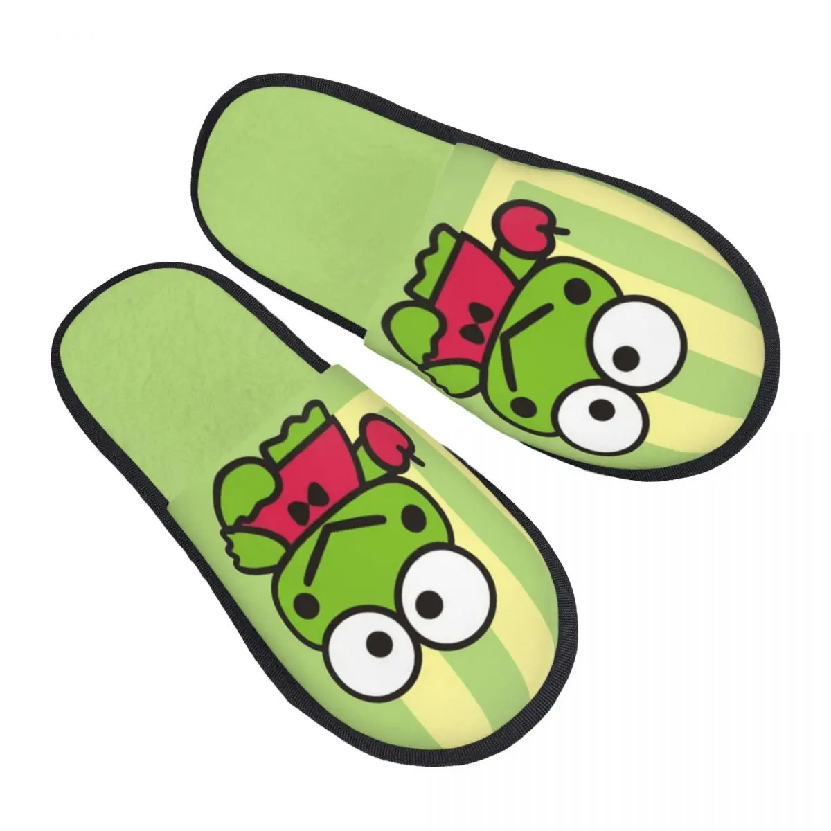 

Удобные тапочки из пены с эффектом памяти KeroKeroKeroppi на заказ, женская домашняя обувь для отеля