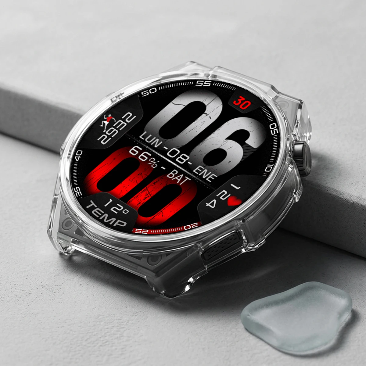 Protective Cover Shell for Amazfit Balance Ultra Transparent Durable Case Anti-drop Protector Replace Bumper
