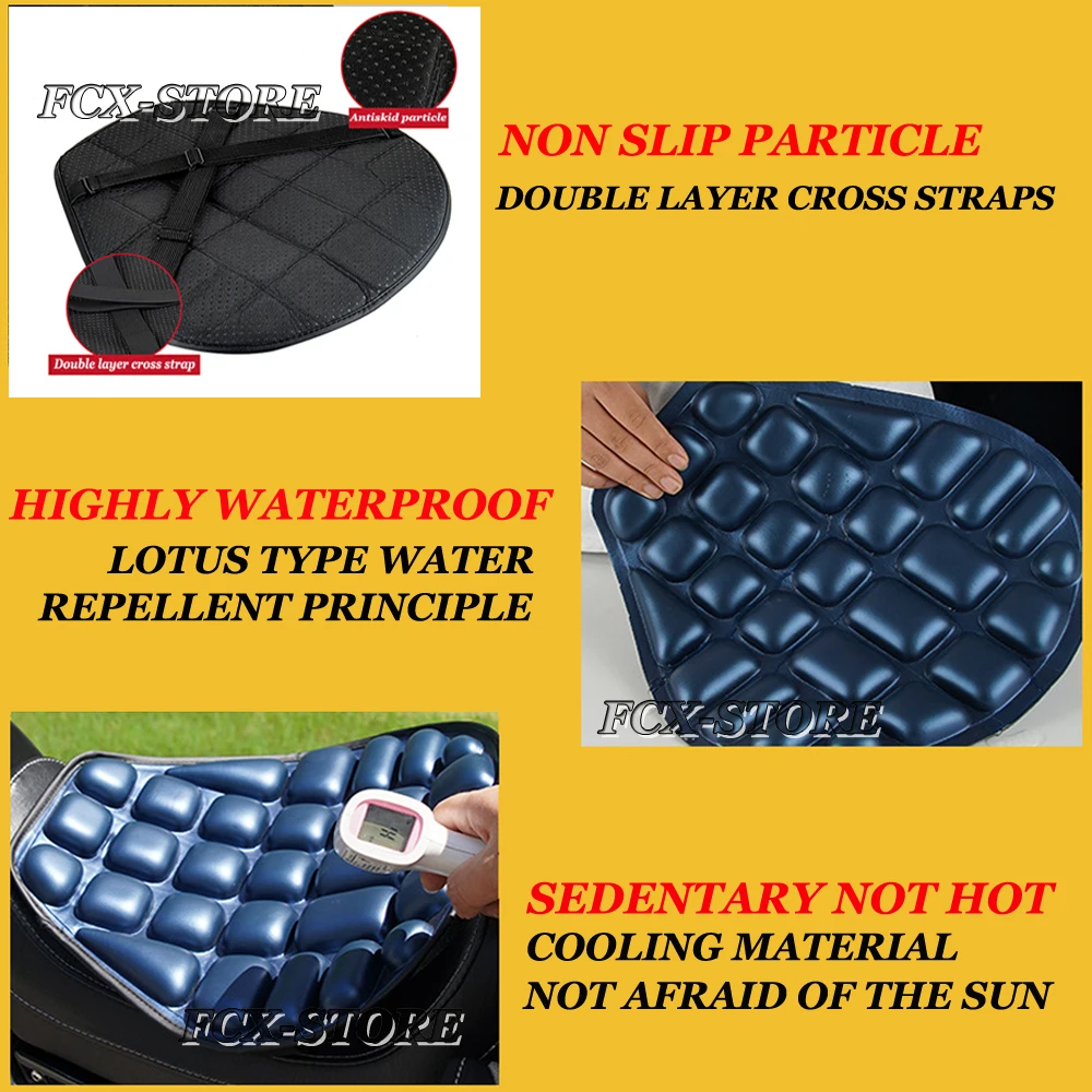 Motorfiets Zitkussen Seat Cover Pad Luchtkussen Universele Motor Voor BMW HONDA KTM YAMAHA Air Pad Schokabsorptie Zadels