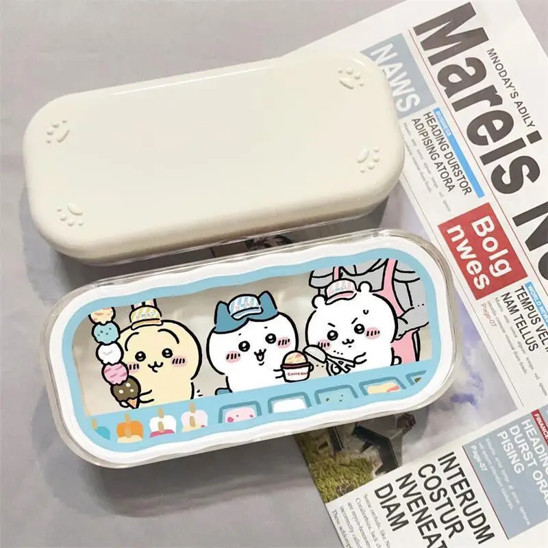 Chiikawa-Cute Glasses Storage Box, Small and Portable, Simple Miopia Glasses, Ins Style