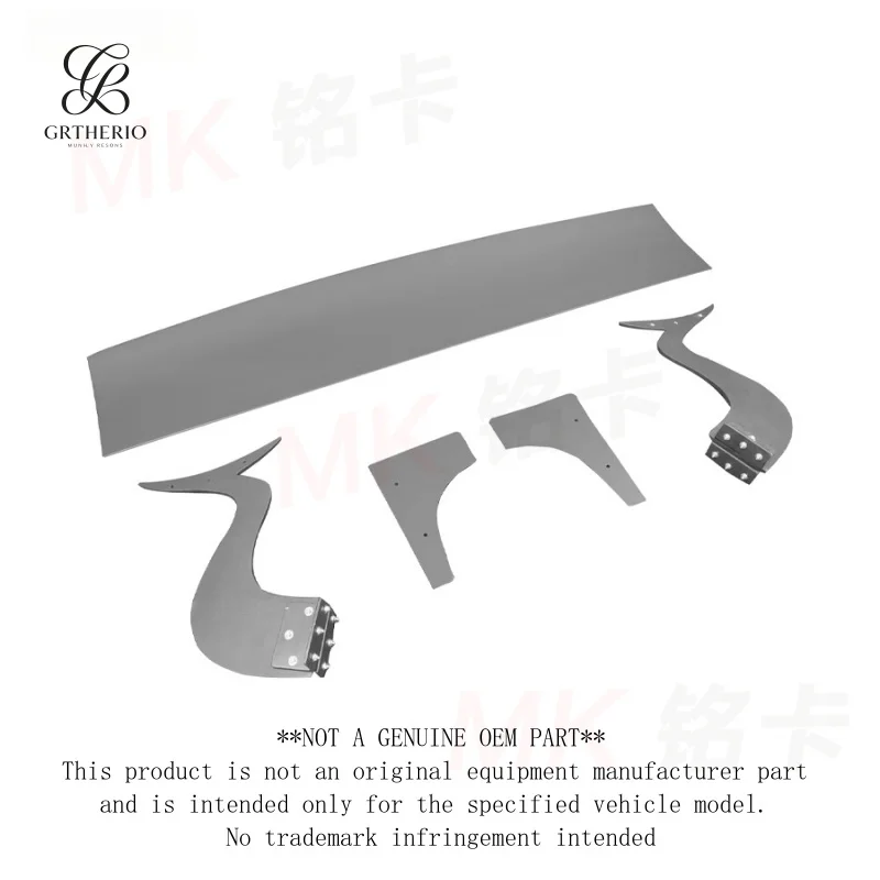 Carbon fiber Robot-style rear spoiler for Ford Mustang, 2015-2022