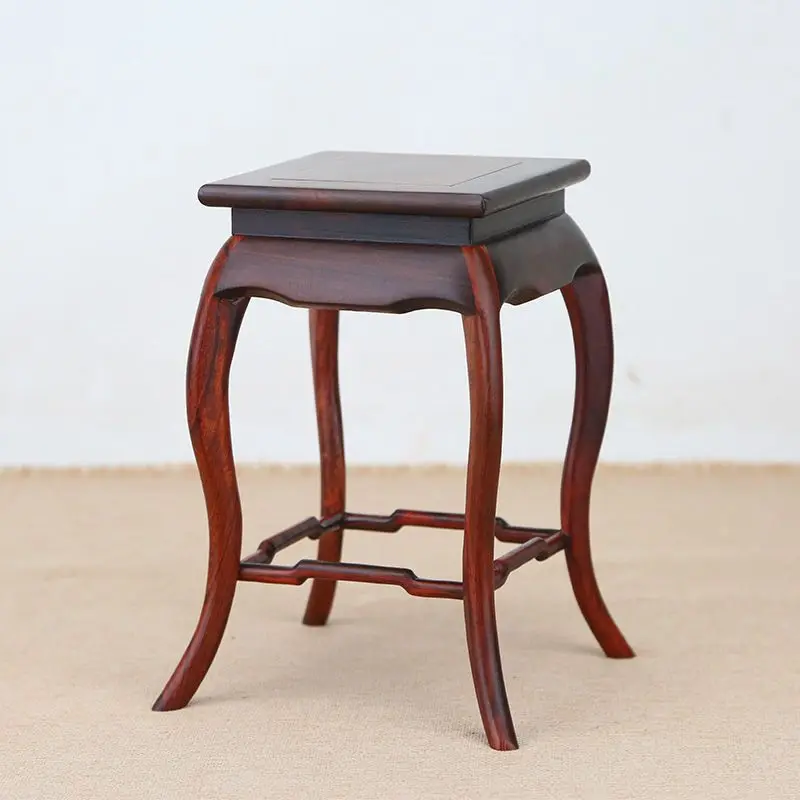 High Quality Miniature Wooden Base Figurine Vase Flower Pot Sorting Table Standing Flower Base Plant Shelf Tea Sets Pedestal