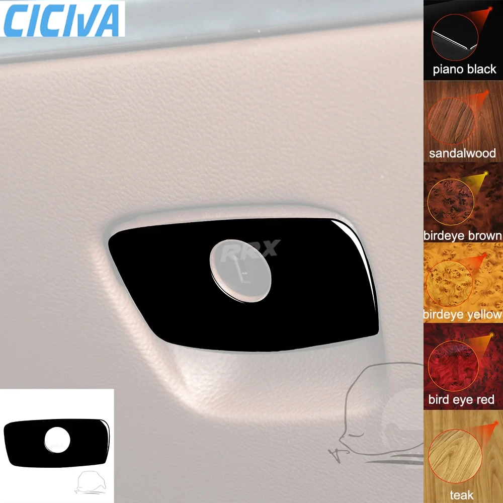 

For Infiniti FX QX70 2009-Up Dashboard Glove Storage Handle Tuning Cover Soft Piano Black Sticker Car Interior Accessories