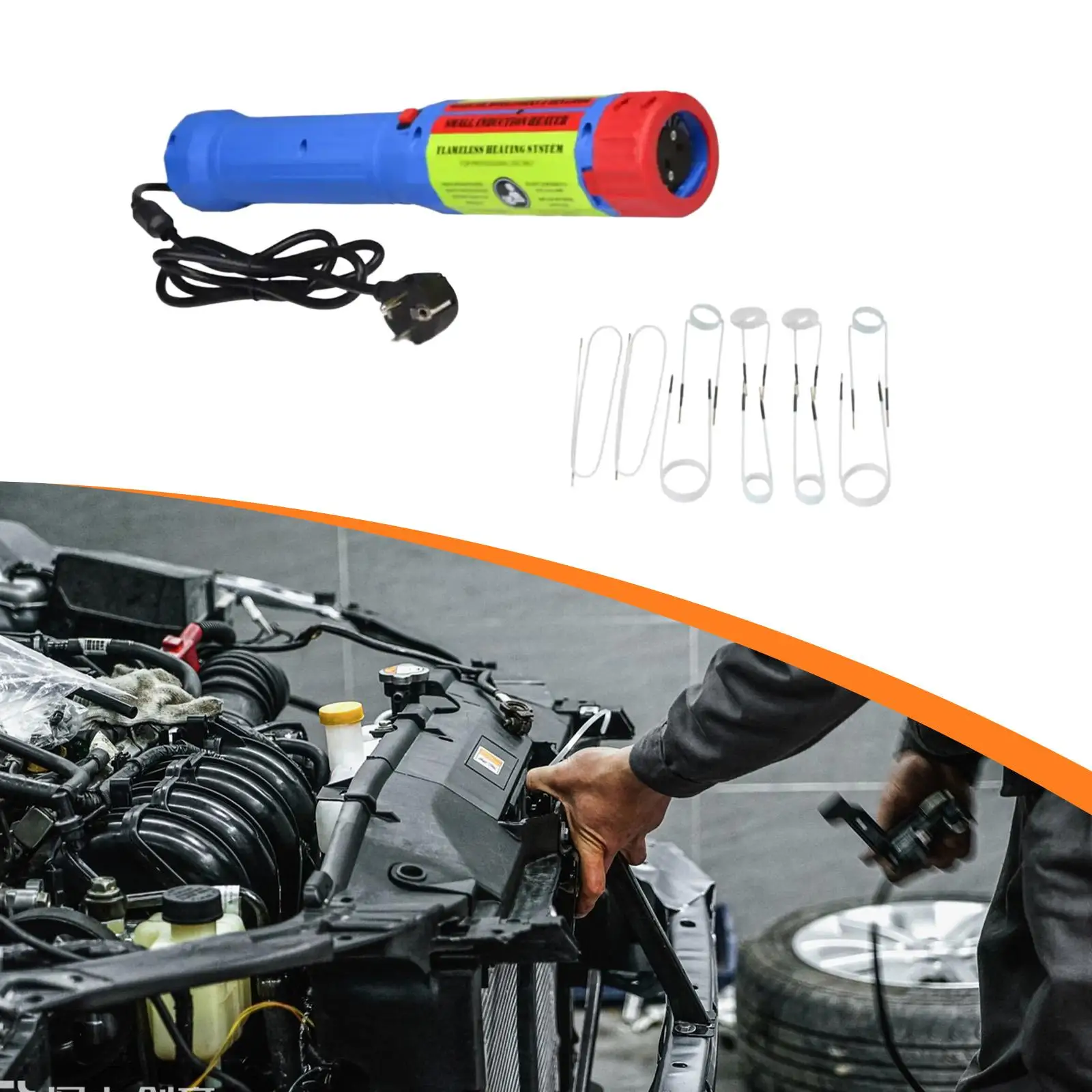 1400W Handheld Induction Heater 110V Accessory Professional for Rusty Bolts Rusty Screw Removing Tool Flameless Bolt Remover