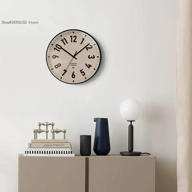 Art Wall Clock Modern Minimalist Home Clock Decoration Living Room Dining Room Sweeping Second Silent Minimalist Clock