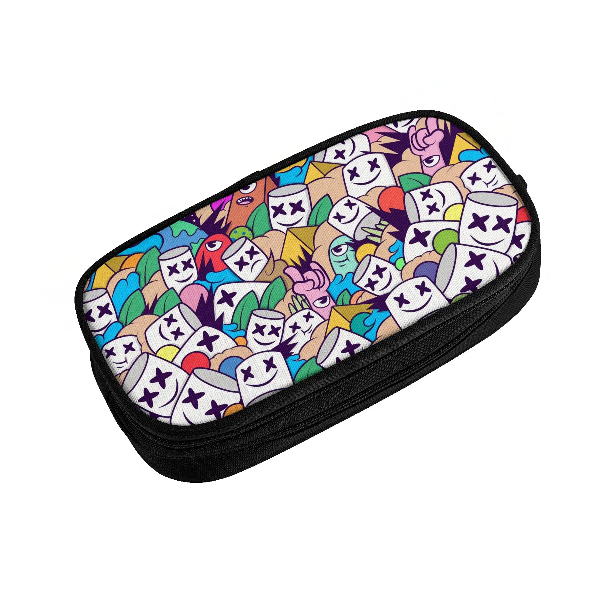 Marshmellos American Electronic Music Producer And DJ  Pencil Case for Girl Boy Large Storage  Pen Bag Box School Supplies