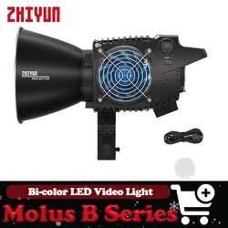 ZHIYUN MOLUS B100 B200 B300 B500 Bi-color 2700-6500K COB Video Light Bluetooth Mesh Control Built-in 13 Lighting Effects