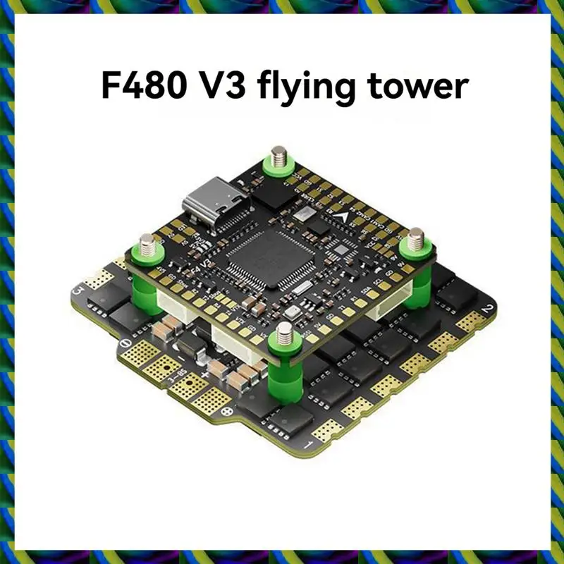 Harian F480 V3 FC & ESC FPV Stack F405 Pengendali Penerbangan V3 + 80A AM32 ESC BEC Ganda untuk Drone RC FPV