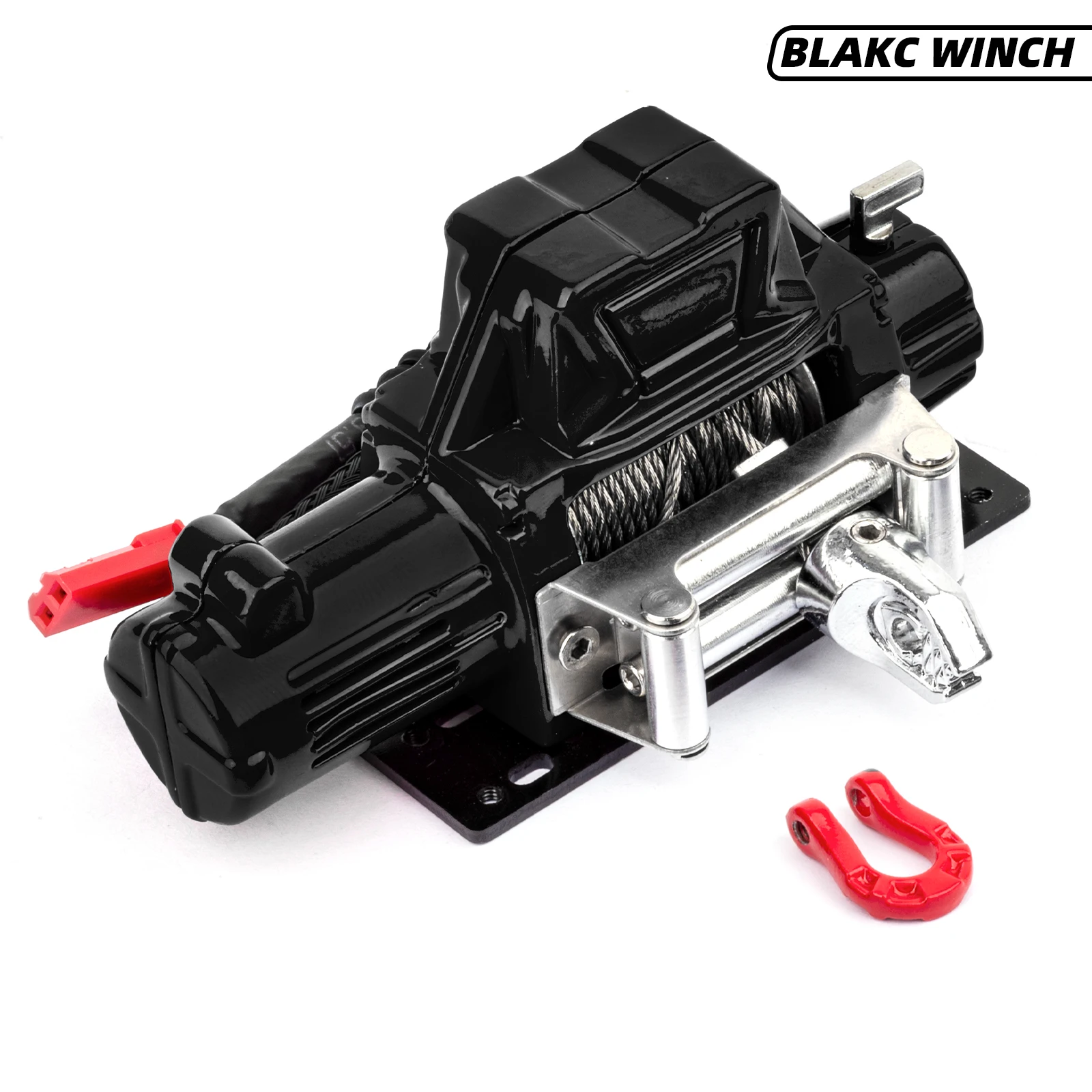 RC Metallwinde Fernbedienung Simulation Zugspielzeug Modellwinde für 1/10 RC Crawler Auto Axial SCX10 90046 TRX4 Redcat Dekorativ P