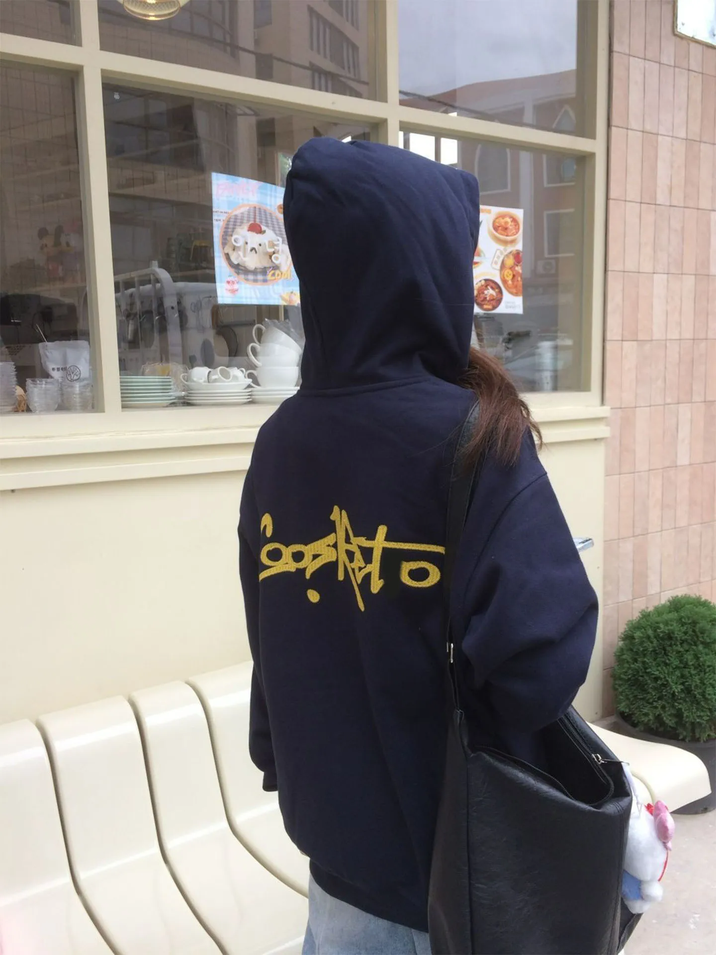 

Женский кардиган с капюшоном American Sle Oversize Fce на подкладке Thiened Jaet, свободное пальто средней длины Lazy Sle Long Sve