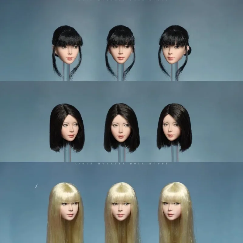 

【26 1Q】JKTOYS K-008 Масштаб 1/6, резьба по женской головой, подвижный глаз, красивая азиатская голова девушки, лепка, подходит для декора тела 12 дюймов