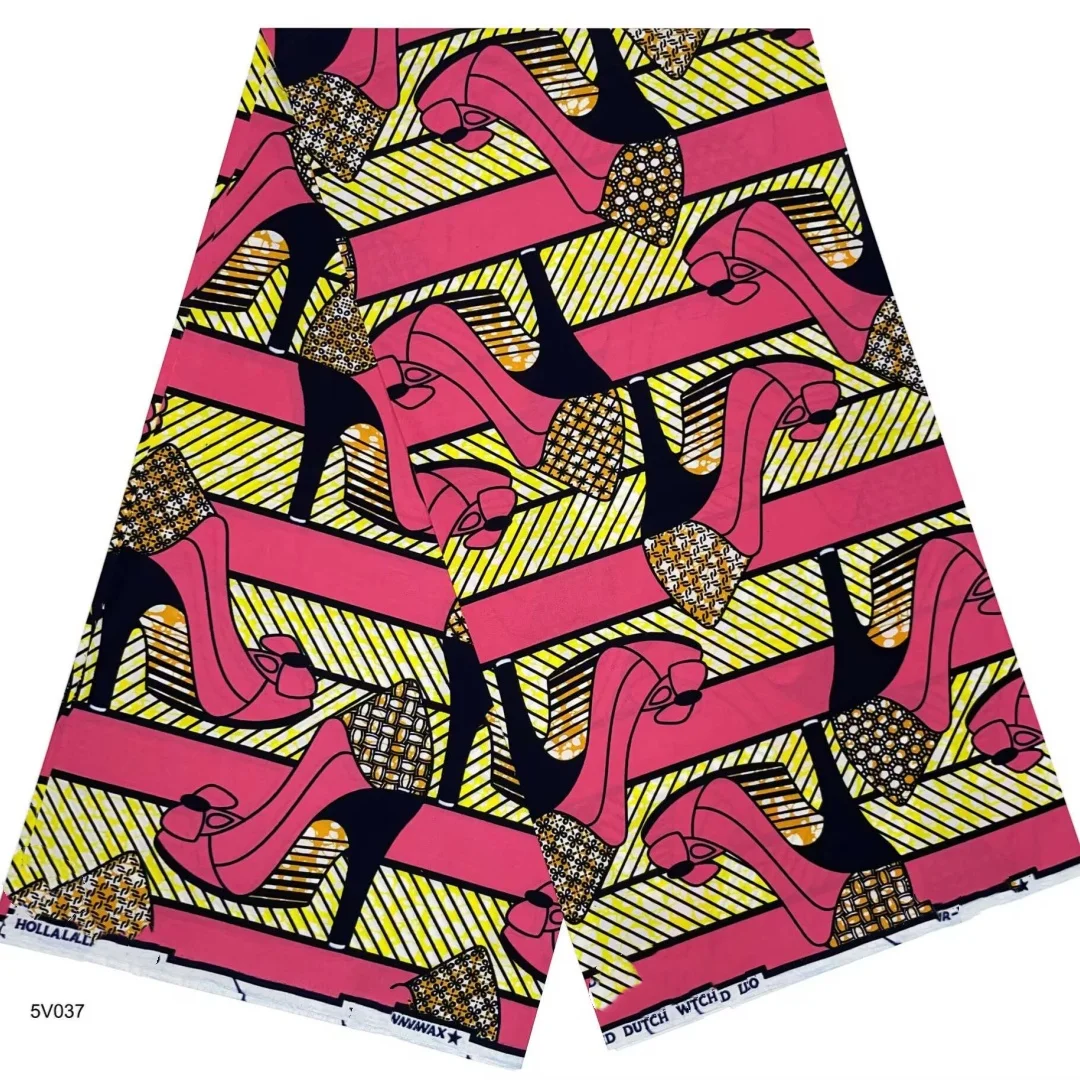 2025 Nigerian Supe-Wax Print African Fabrics High Quality for Patchwork New Style Fabric for Clothing Home Decor T9