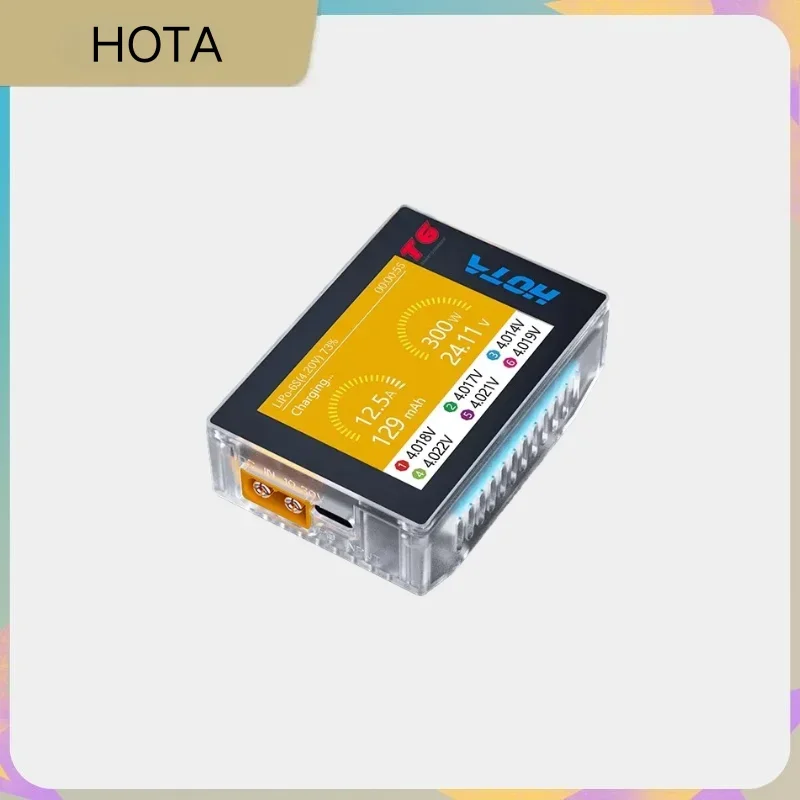VoltSHOTA T6 300W 15A Multi-protocol Smart Charger For 1-6S Lipo LiHv Li-ion NiMH | Balance Charger With 90W PD Discharge
