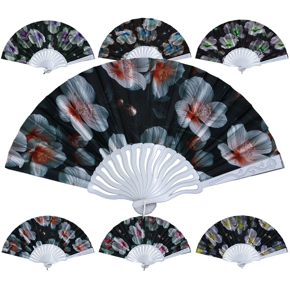 Vintage Folding Fan Chinese Japanese Art Crafts Gift Home Decorations Dance Hand Fan Room Decor Party Discount