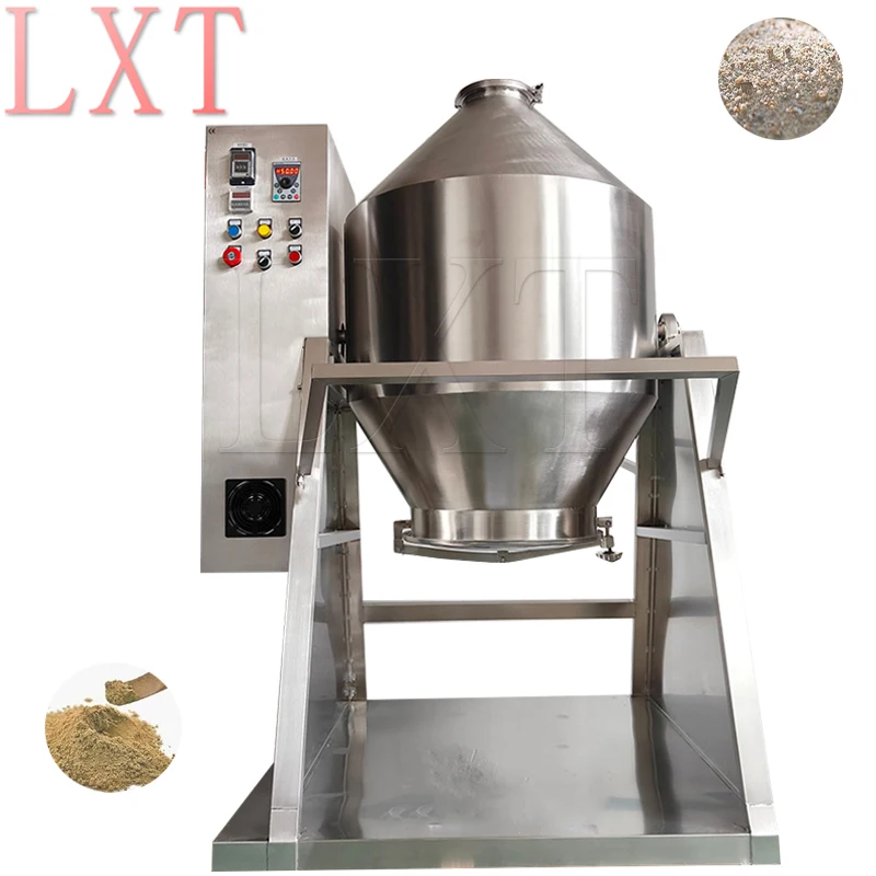 Lab Mixer 40KG 60KG 100KG Dry Powder Double Cone Mixer For Small Scale Industrial Drum Mixer