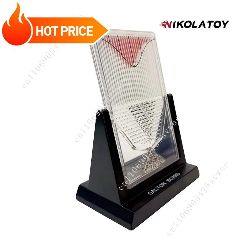 

2025 New NIKOLATOY Galton Board Model Ornament Toy GaltonBoard Normal Distribution Model Mathematical Teaching Aids