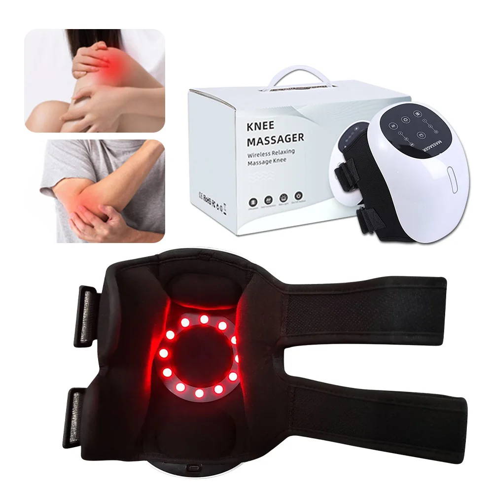 

Портативный массажер для колена с подогревом, массажная терапия красным светом, расслабление плотных мышц и помогает небольшую жесткость и дискомфорт суставов