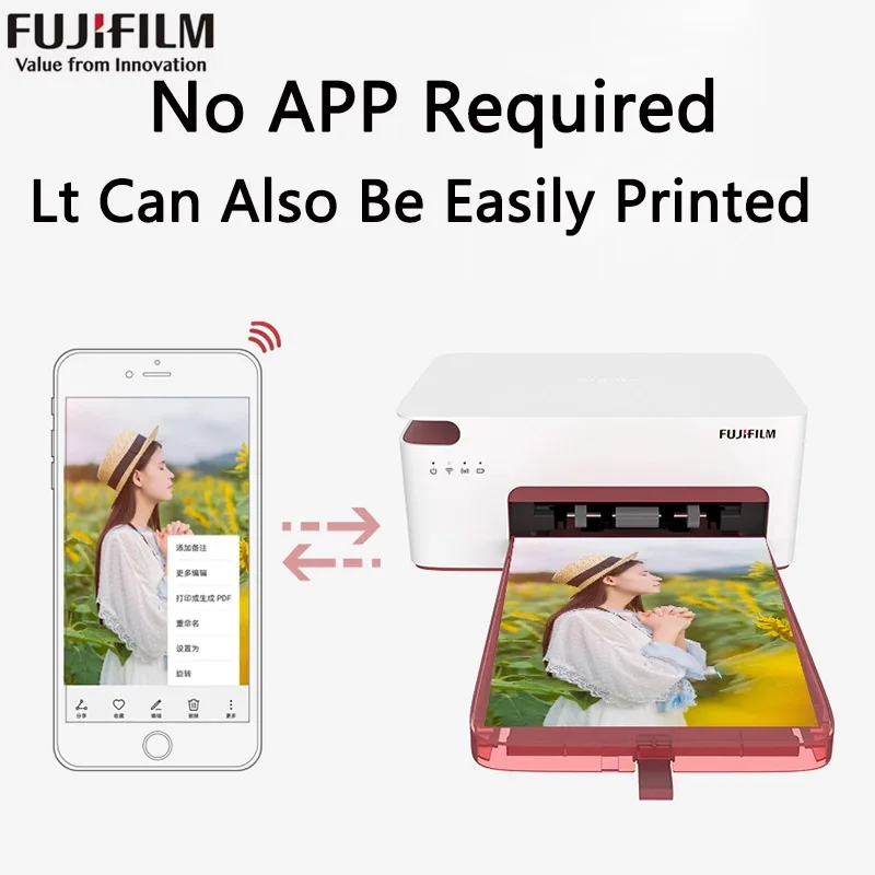 Fujifilm Princiao Smart 2. Zweite Generation Xiaoqiaoyin WIFI Handy-Fotodrucker APP Tragbarer Thermosublimationsdruck