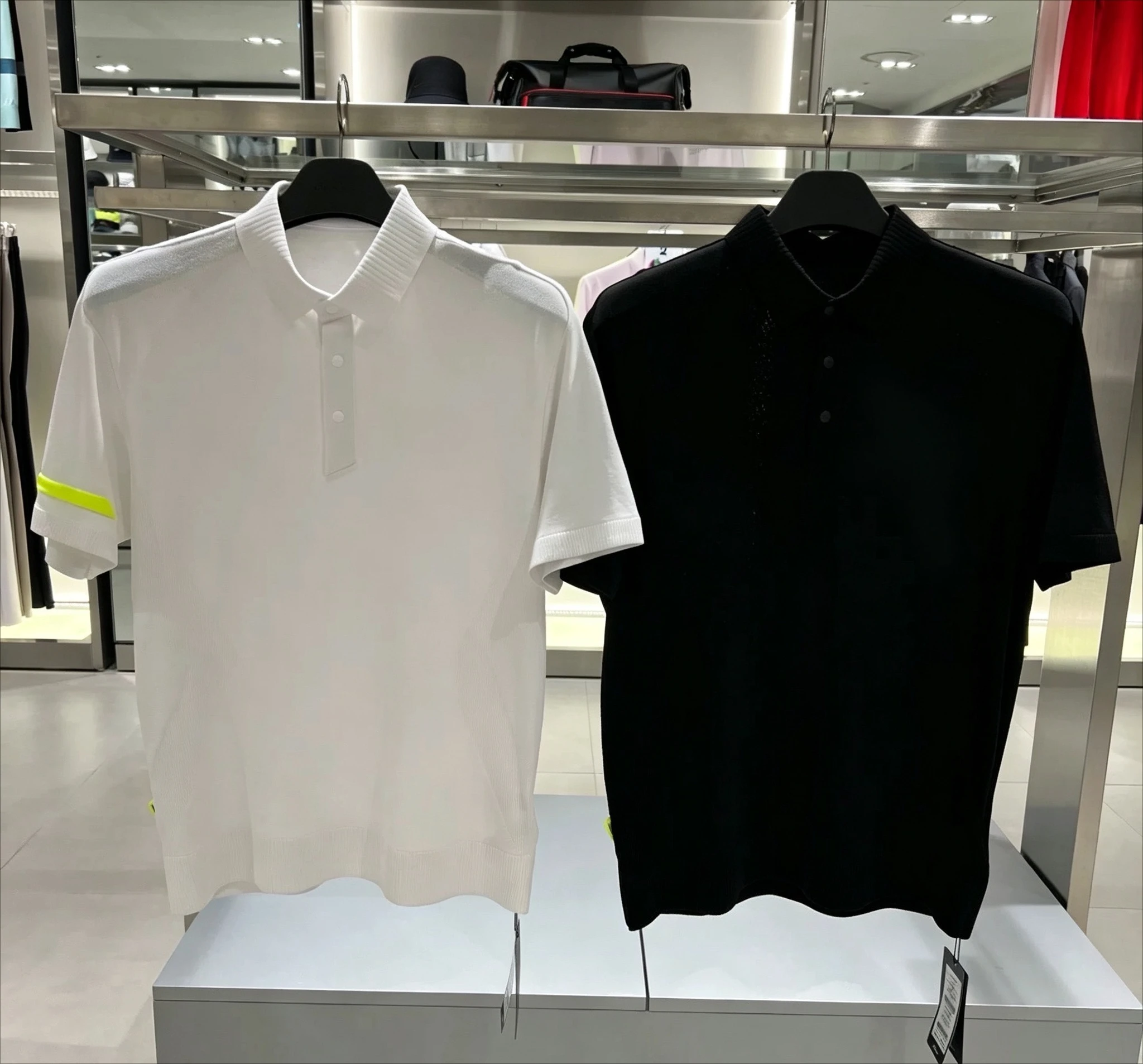 Men Golf Polo Shirt Summer Short Sleeve Lapel Knit T-Shirt Breathable Moisture Outdoor Sports Casual Fitness Golf Wear Tops