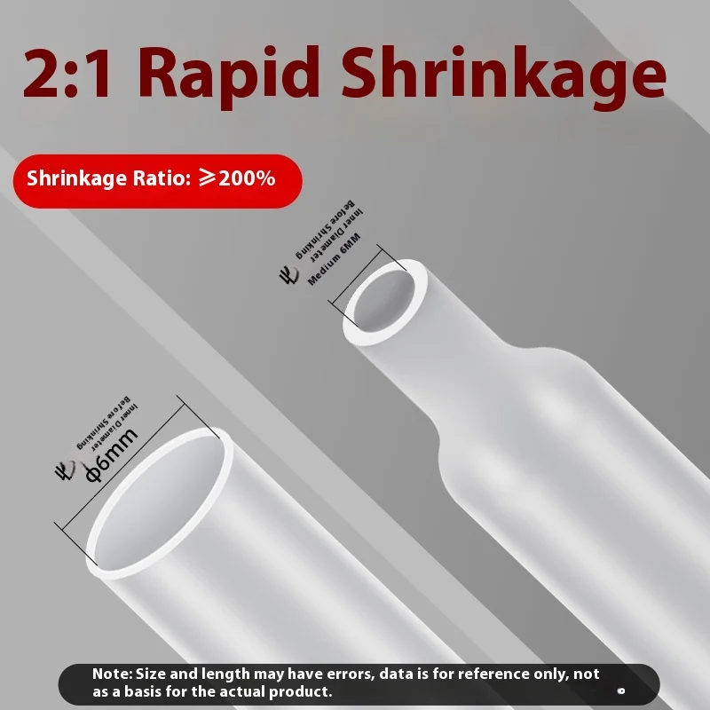 

Transparent Heat Shrink Tube Ring Eye Leg Protective Cover Data Cable Repair Insulated Sleeve Wire Waterproof Ultra-thin Shrink