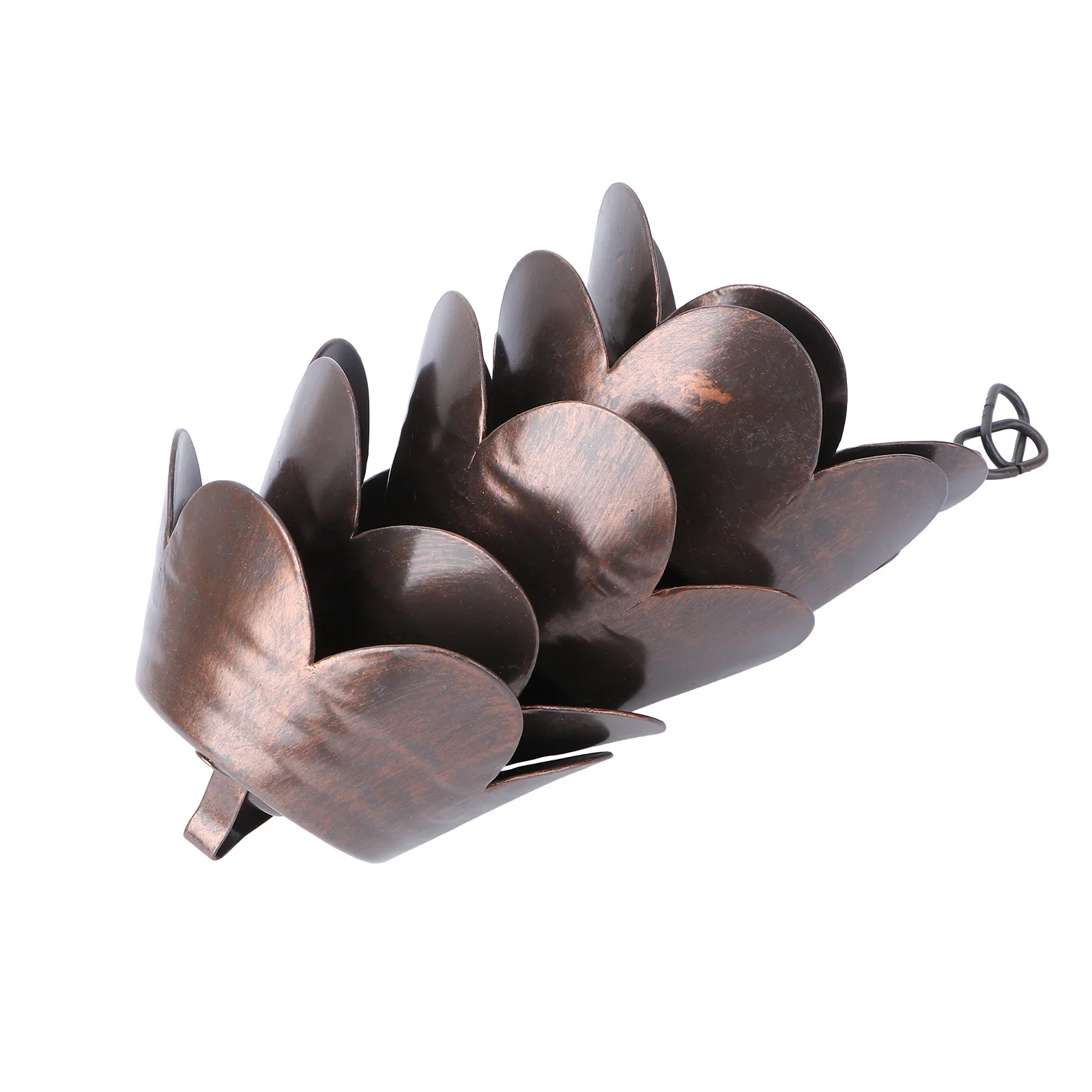 

Metal Rain Chain Petal Shape 1m Universal for Gutter Garden Patio Balcony Downspout Drainage Chain