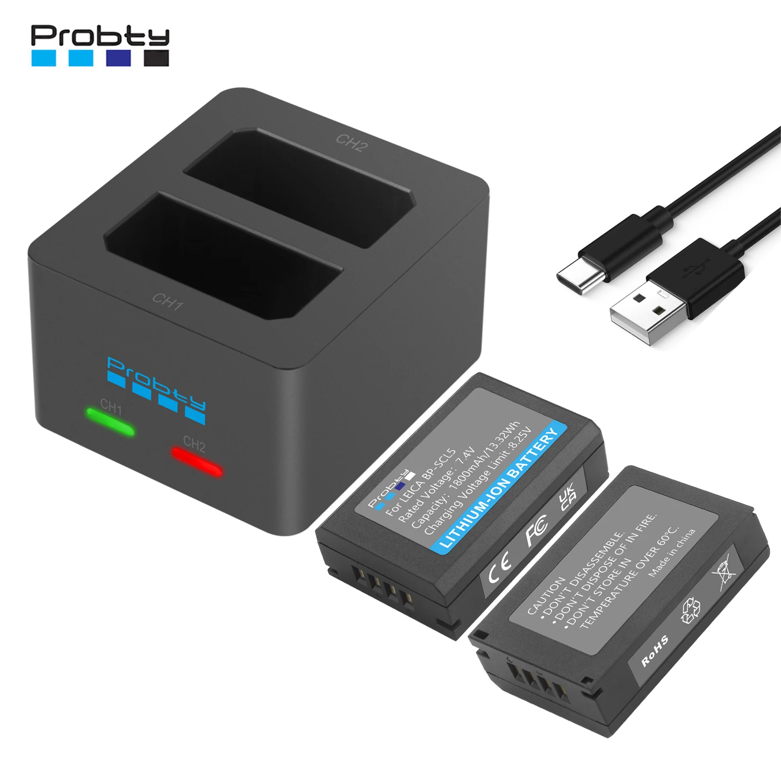 Probty BP-SCL5 Battery for Leica M10 M10-R M10-P