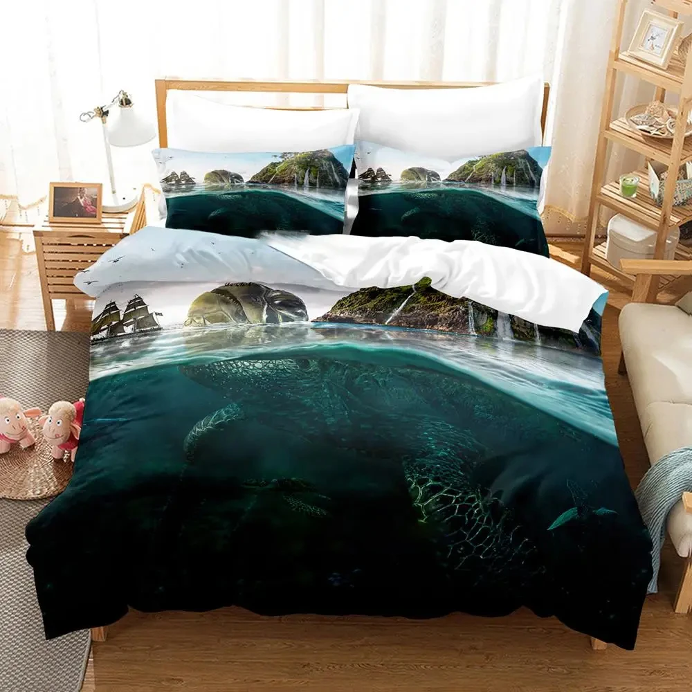 2024 Turtles of the World Adult Boys Anime Duvet Cover Set Single Double Full Queen King Size Quilt Cover Pillowcase