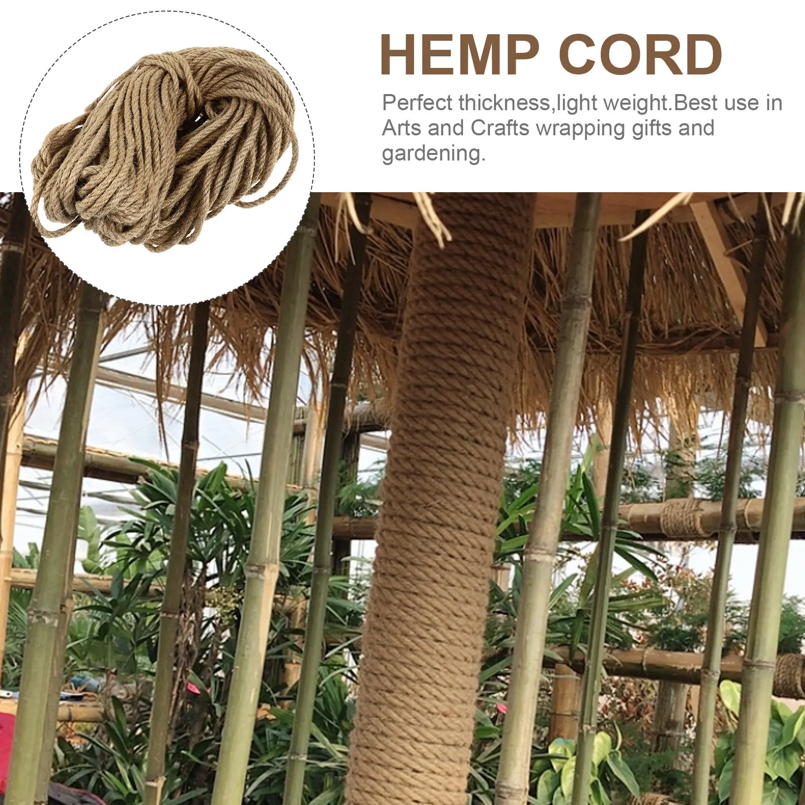 حبل جوت بطول 50 متر وسمك 6 ملم - مراجعة Twine Jute Natural وسعره