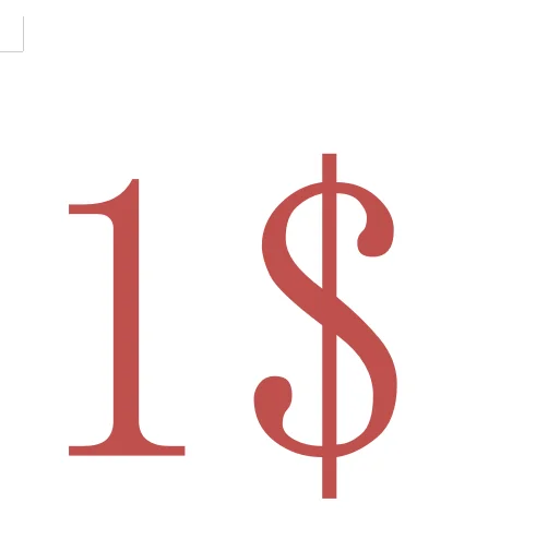 Shipping fee price difference 1usd