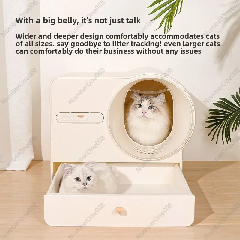 Extra Large Foldable Cat Litter Box, Portable Waterproof Travel Car Litter Box, Leak-Proof Easy to Clean for Kittens&Adult Cats
