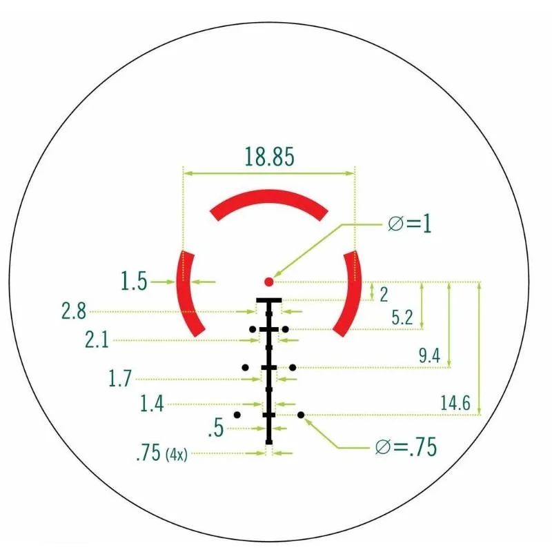 Tactical Spitfire 3x 5X Prism Rifle Scope BDC4 Reticle Red Dot 3X Prism Scope Sight Reflex for Airsoft Hunting Wargame