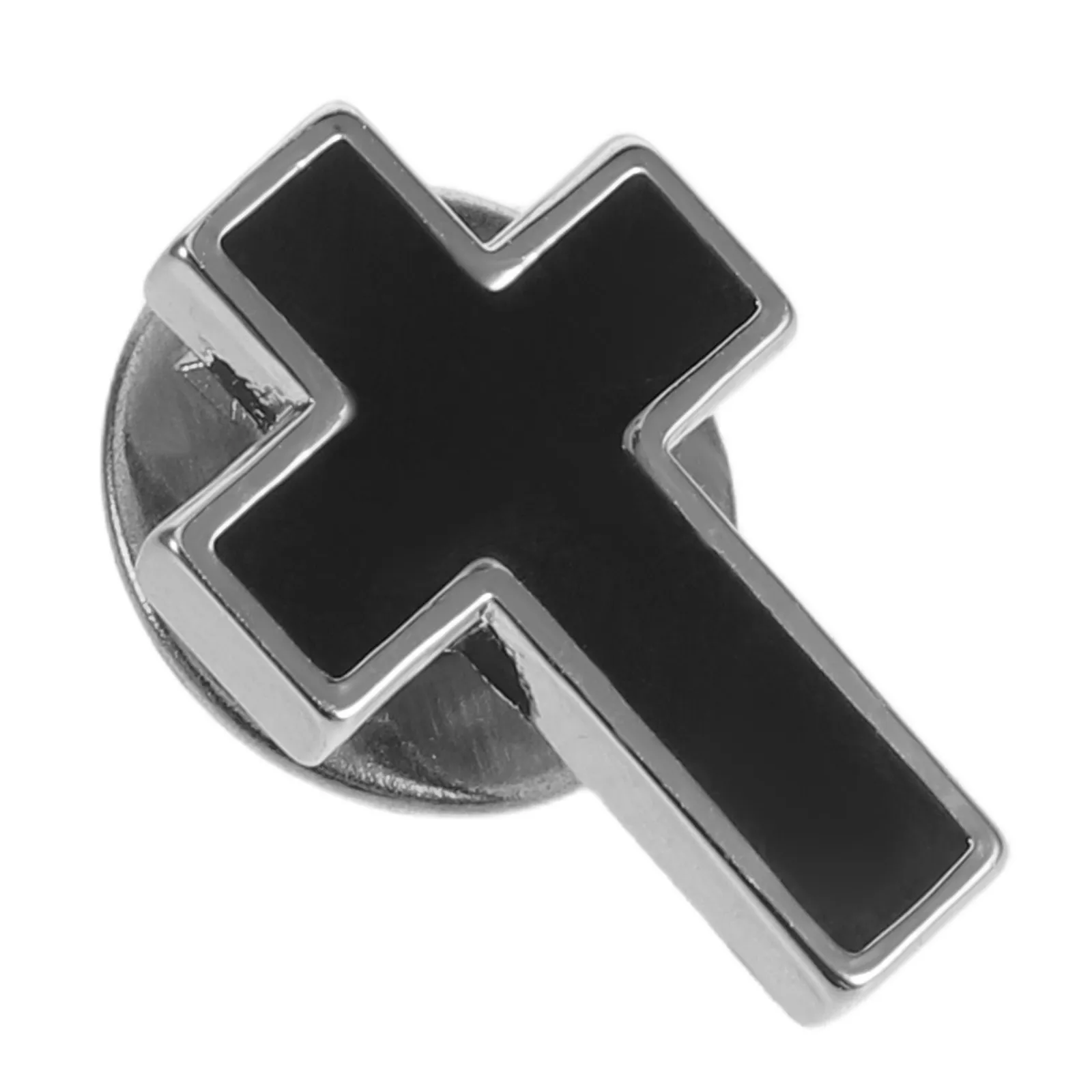 Copper Cross Brooch Pin Metal Crucifix Lapel Pin Unisex Classic Religious Gift for Communion Baptism Confirmation Suit Coat
