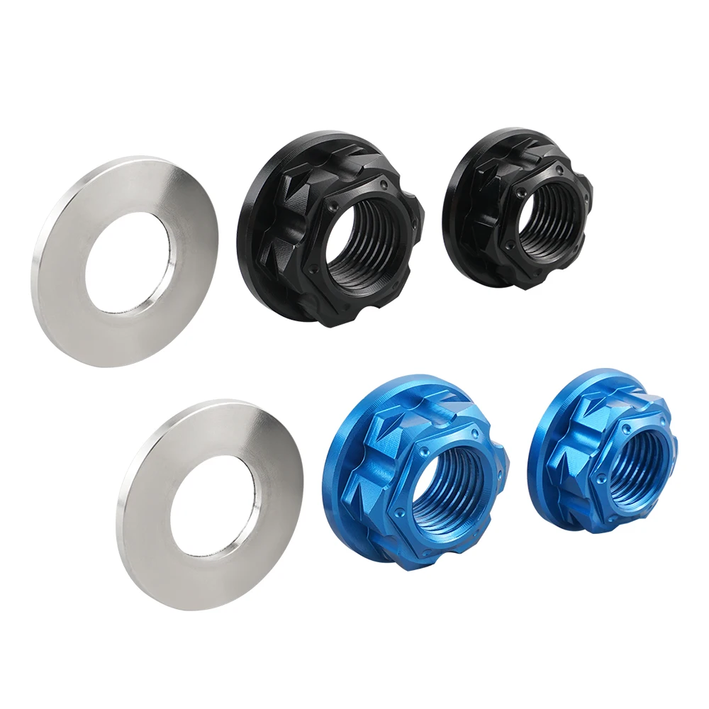 NiceCNC Front Rear Axle Nut For Yamaha YZ85 YZ 85 2002-2008 Front Rear Wheel Axle Lock Nut Cover Billet Aluminum CNC Machined