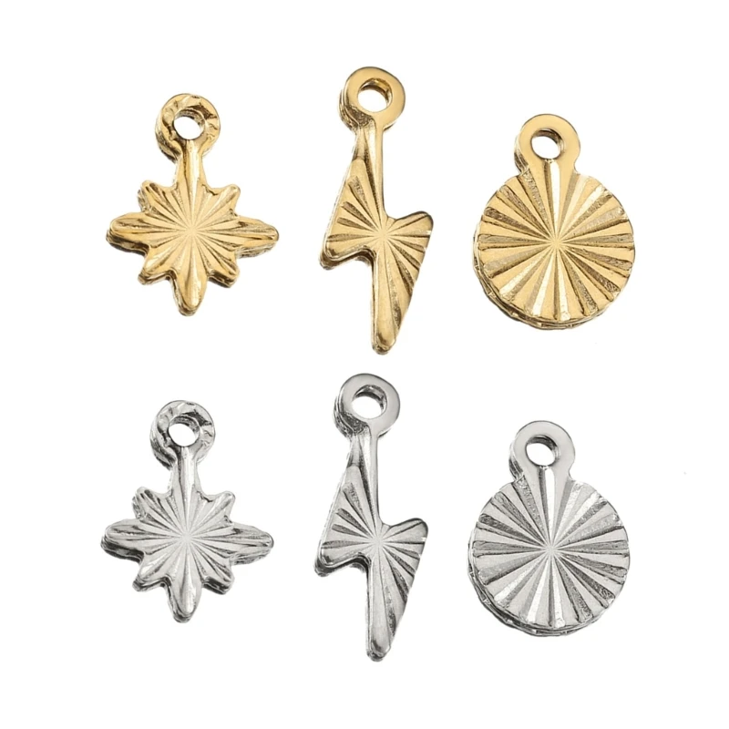 

Set of 50 Stainless Steel Pendant for Unique Necklace and Bracelet Jewelry Charm Drop shipping