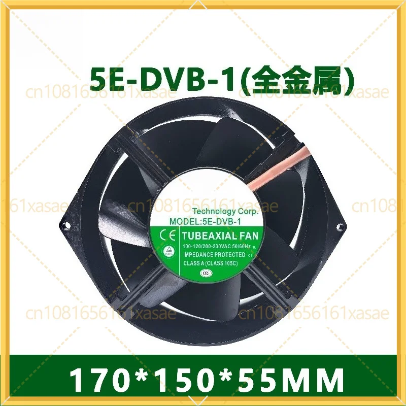 For Bi-Sonic 5E-DVB-1 All Metal Tubeaxial Fan 170*150*55mm 100-120/200-230VAC