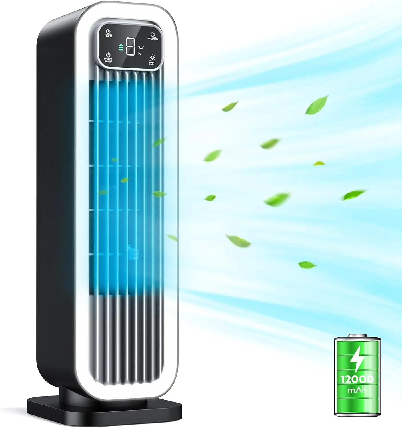 Tragbare Klimaanlage 12000 BTU, Inverter-Mini-Split-Klimagerät mit Fernbedienung, 3-in-1 Kühler/Luftentfeuchter/Ventilator für Zimmer und Büro