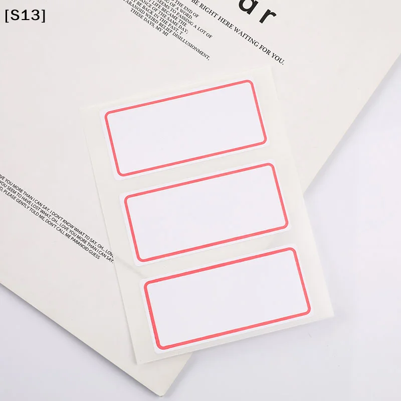 

36 labels stickers Sheets White Self-Adhesive Label Name Sticker Blank Note[S13]