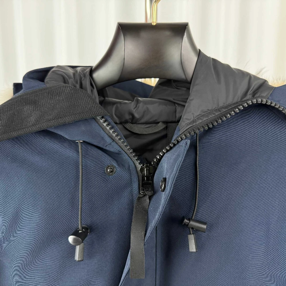 سترة نسائية سميكة طويلة أسفل العلامة التجارية الفاخرة طول الركبة المتضخم الشتاء مصمم معطف دافئ يندبروف مريح البخاخ 2025 الاتجاه #6